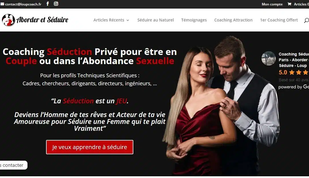 Modernisation du site « Aborder et Séduire » : L&rsquo;impact d&rsquo;une stratégie de Marketing Coach sur un Coach en séduction et blogueur