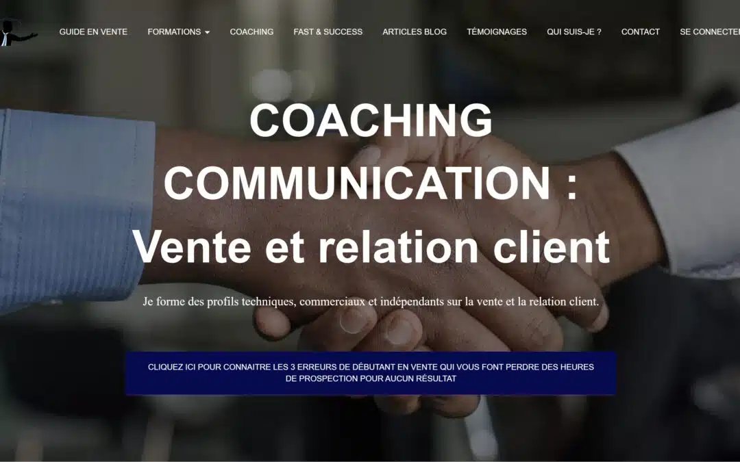Création site moderne et attractif pour Coaching Communication