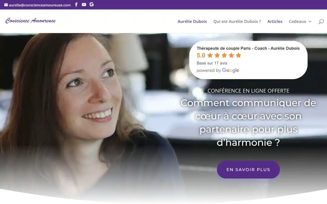 Refonte du Site ConscienceAmoureuse.com : Une Transformation Digitale au Service de la Thérapie de Couple
